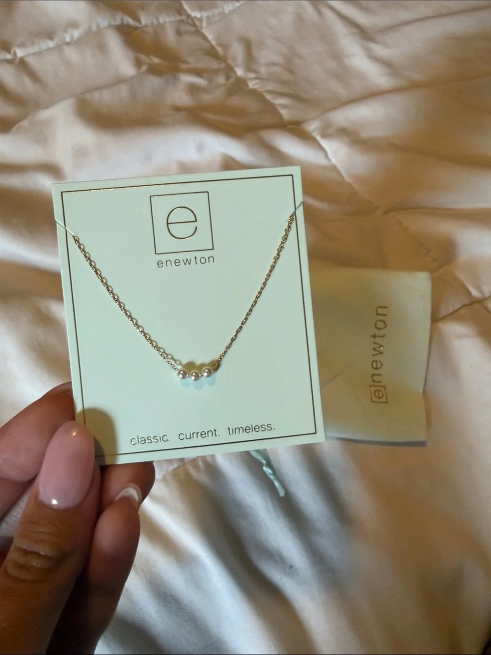Enewton 16” Necklace Gold- Joy Pearl 3mm